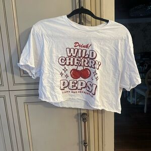 Pepsi Wild Cherry White Crop Top